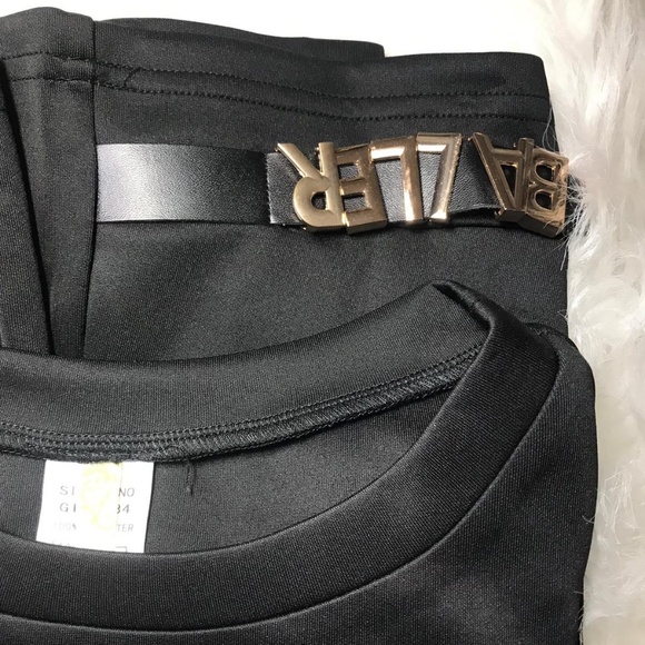 🆕️Black Goldtone "Baller" Plus Polo Top - Picture 2 of 8